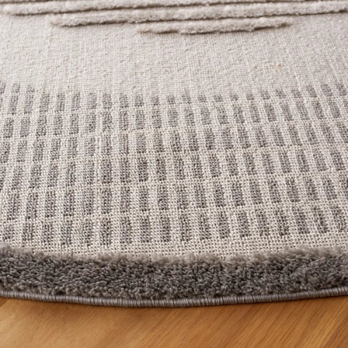 Safavieh Urban Grey / Light Grey URB218 6 ft. 7 in. X 6 ft. 7 in. Round Rug