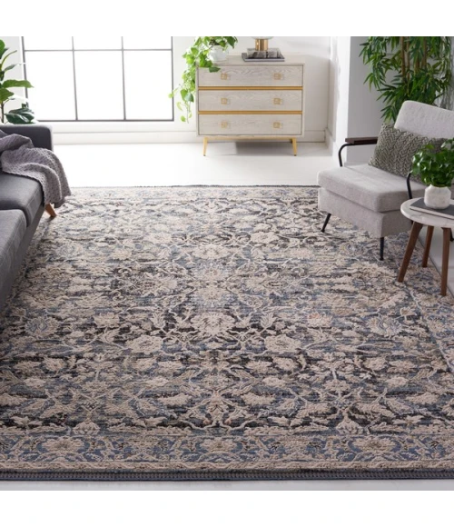 Safavieh Vivaldi Navy / Ivory VIV516 8 ft. X 10 ft. Rectangle Rug
