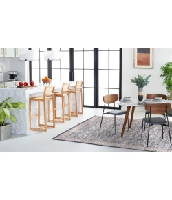 Safavieh Vivaldi Light Blue / Ivory VIV546 5 ft. 3 in. X 7 ft. 6 in. Rectangle Rug