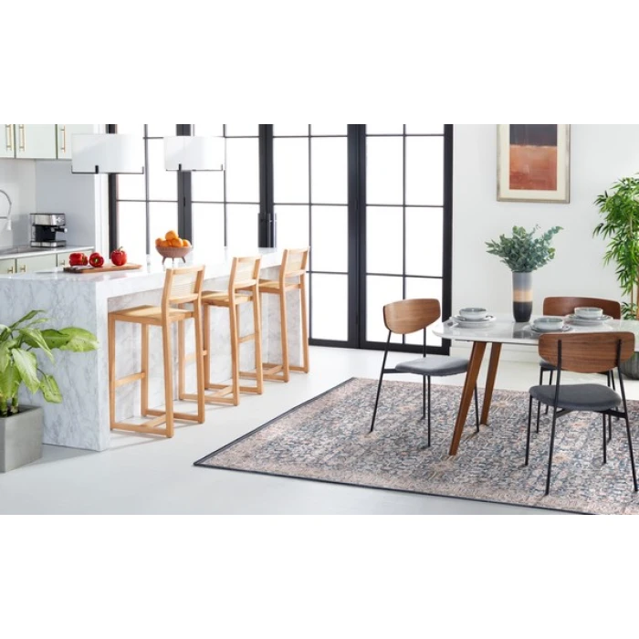 Safavieh Vivaldi Light Blue / Ivory VIV546 6 ft. 7 in. X 6 ft. 7 in. Square Rug