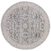 Safavieh Vivaldi Blue / Ivory VIV546 6 ft. 7 in. X 6 ft. 7 in. Round Rug