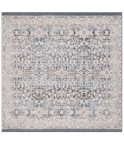 Safavieh Vivaldi Blue / Ivory VIV546 6 ft. 7 in. X 6 ft. 7 in. Square Rug