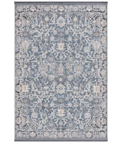 Safavieh Vivaldi Navy / Ivory VIV561 5 ft. 3 in. X 7 ft. 6 in. Rectangle Rug