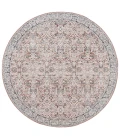 Safavieh Vivaldi Navy / Rust VIV562 6 ft. 7 in. X 6 ft. 7 in. Round Rug