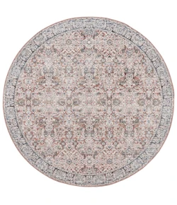 Safavieh Vivaldi Navy / Rust VIV562 6 ft. 7 in. X 6 ft. 7 in. Round Rug