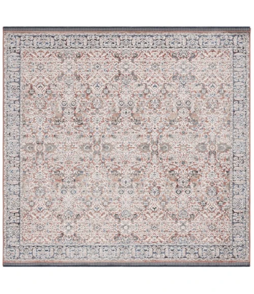 Safavieh Vivaldi Navy / Rust VIV562 6 ft. 7 in. X 6 ft. 7 in. Square Rug