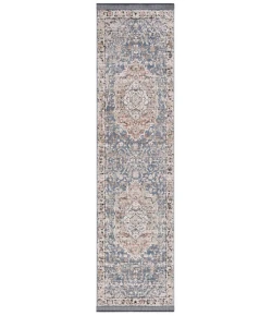 Safavieh Vivaldi Blue / Rust VIV565 2 ft. 2 in. X 8 ft. Runner Rug