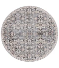 Safavieh Vivaldi Blue / Ivory VIV568 6 ft. 7 in. X 6 ft. 7 in. Round Rug