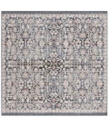 Safavieh Vivaldi Blue / Ivory VIV568 6 ft. 7 in. X 6 ft. 7 in. Square Rug