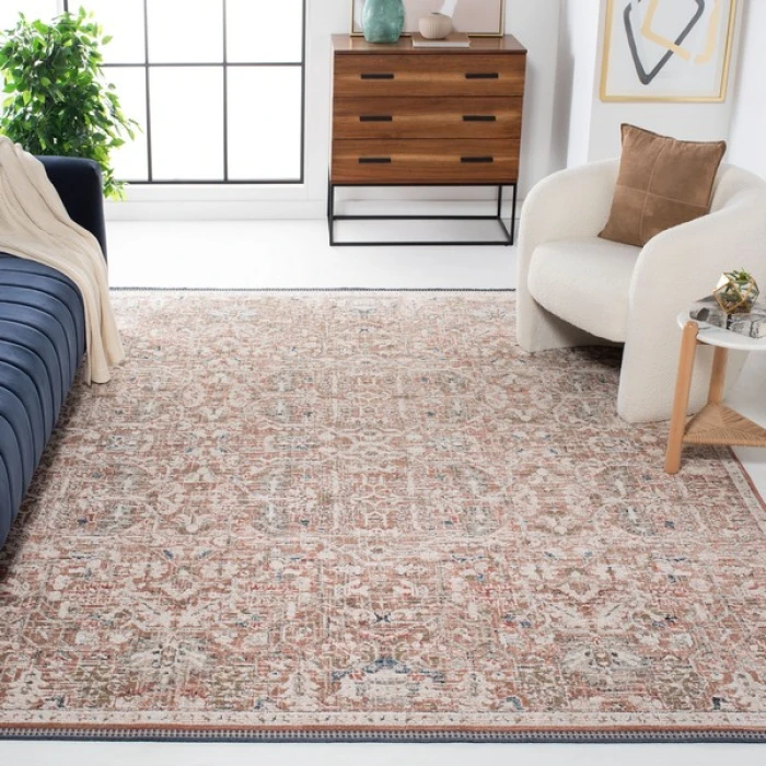 Safavieh Vivaldi Rust / Ivory VIV568 9 ft. X 12 ft. Rectangle Rug