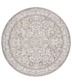 Safavieh Vivaldi Ivory / Light Olive VIV595 6 ft. 7 in. X 6 ft. 7 in. Round Rug