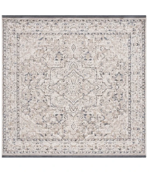 Safavieh Vivaldi Ivory / Light Olive VIV595 6 ft. 7 in. X 6 ft. 7 in. Square Rug