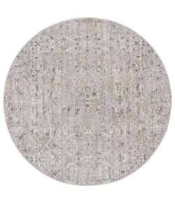 Safavieh Vivaldi Ivory / Navy VIV596 6 ft. 7 in. X 6 ft. 7 in. Round Rug