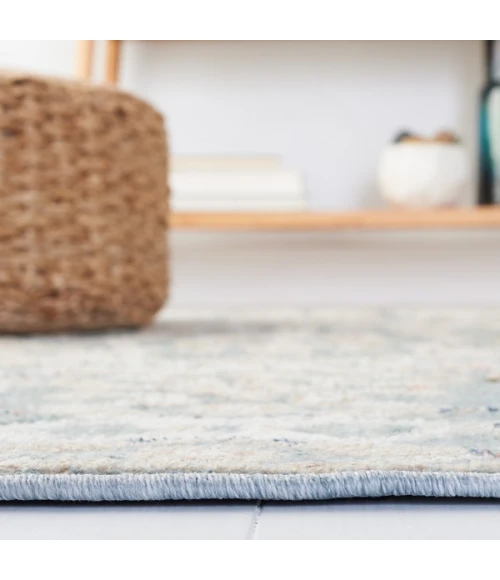 Safavieh Vivaldi Navy / Rust VIV596 6 ft. 7 in. X 6 ft. 7 in. Square Rug