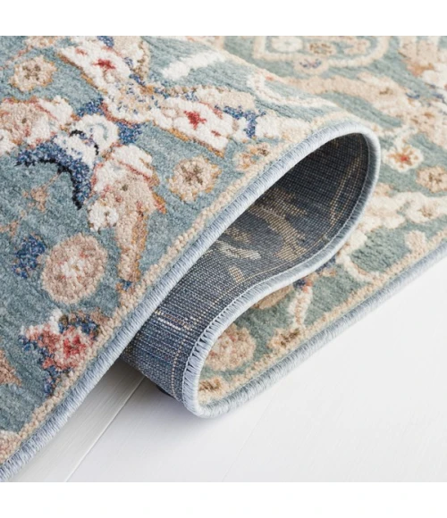 Safavieh Vivaldi Navy / Rust VIV596 6 ft. 7 in. X 6 ft. 7 in. Square Rug