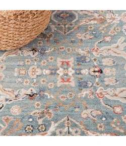 Safavieh Vivaldi Navy / Rust VIV596 6 ft. 7 in. X 6 ft. 7 in. Round Rug