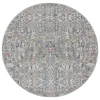 Safavieh Vivaldi Navy / Rust VIV596 6 ft. 7 in. X 6 ft. 7 in. Round Rug