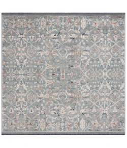 Safavieh Vivaldi Navy / Rust VIV596 6 ft. 7 in. X 6 ft. 7 in. Square Rug