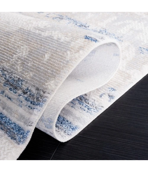 Safavieh Whisper Grey / Blue Ivory WHS542 2 ft. 2 in. X 8 ft. Runner Rug