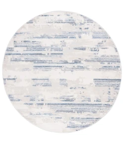 Safavieh Whisper Grey / Blue Ivory WHS542 6 ft. 7 in. X 6 ft. 7 in. Round Rug