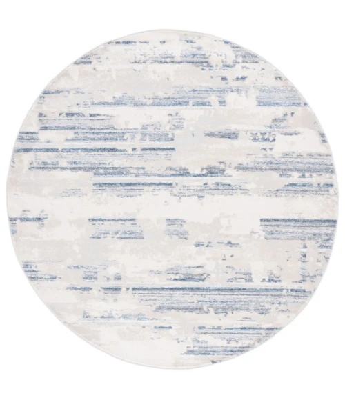 Safavieh Whisper Grey / Blue Ivory WHS542 6 ft. 7 in. X 6 ft. 7 in. Round Rug