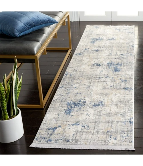 Safavieh Whisper Grey / Blue Ivory WHS544 2 ft. 2 in. X 8 ft. Runner Rug