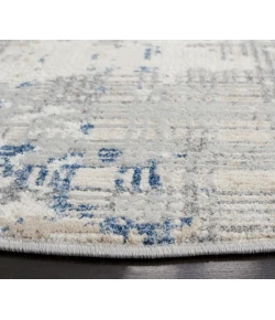 Safavieh Whisper Grey / Blue Ivory WHS544 6 ft. 7 in. X 6 ft. 7 in. Round Rug