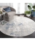 Safavieh Whisper Grey / Blue Ivory WHS544 6 ft. 7 in. X 6 ft. 7 in. Round Rug