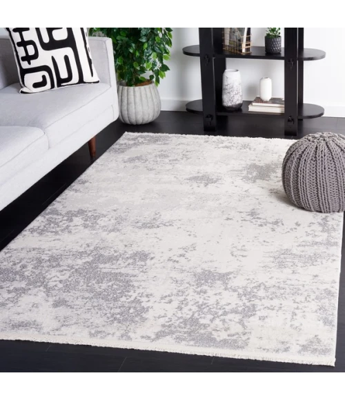 Safavieh Whisper Ivory / Grey WHS546 6 ft. 7 in. X 6 ft. 7 in. Square Rug