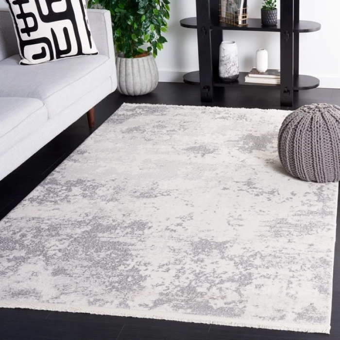 Safavieh Whisper Ivory / Grey WHS546 9 ft. X 12 ft. Rectangle Rug