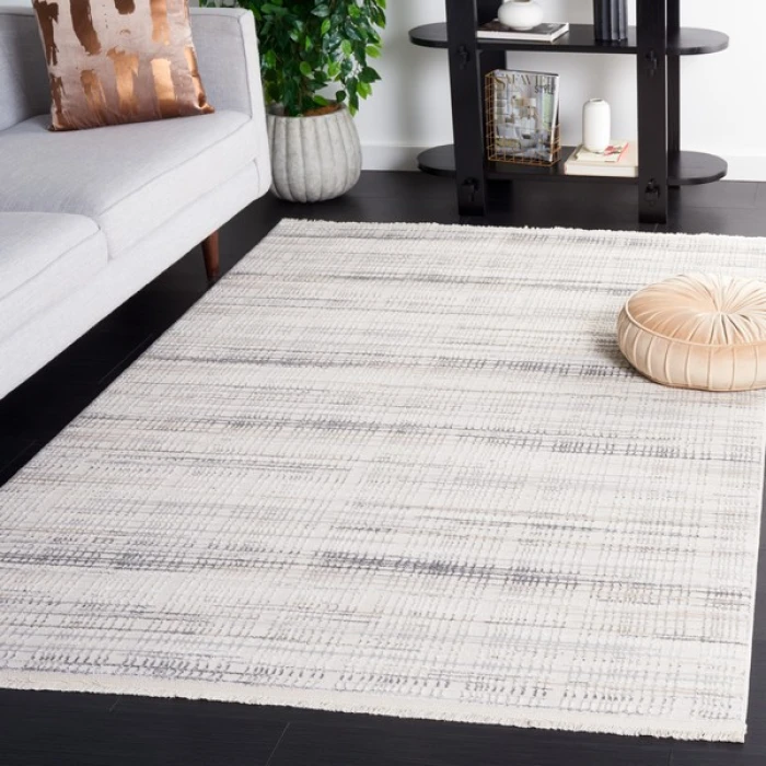 Safavieh Whisper Ivory / Grey WHS548 4 ft. X 6 ft. Rectangle Rug