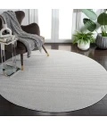 Safavieh Whisper Grey / Dark Grey WHS550 6 ft. 7 in. X 6 ft. 7 in. Round Rug