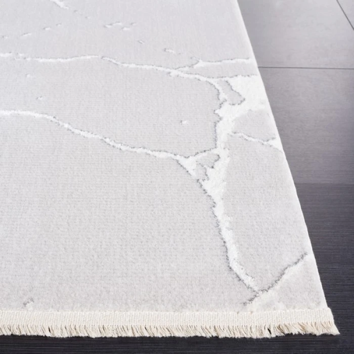 Safavieh Whisper Grey / Ivory WHS552 5 ft. 3 in. X 7 ft. 6 in. Rectangle Rug