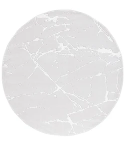 Safavieh Whisper Grey / Ivory WHS552 6 ft. 7 in. X 6 ft. 7 in. Round Rug