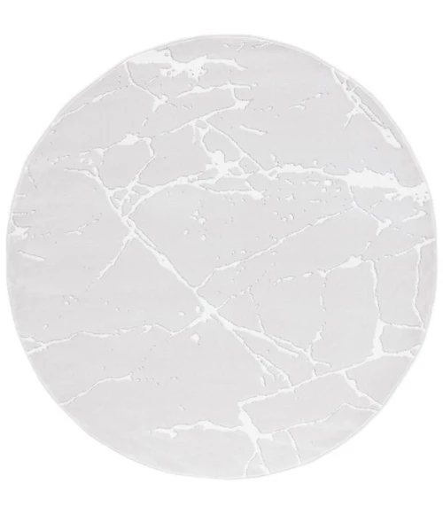 Safavieh Whisper Grey / Ivory WHS552 6 ft. 7 in. X 6 ft. 7 in. Round Rug