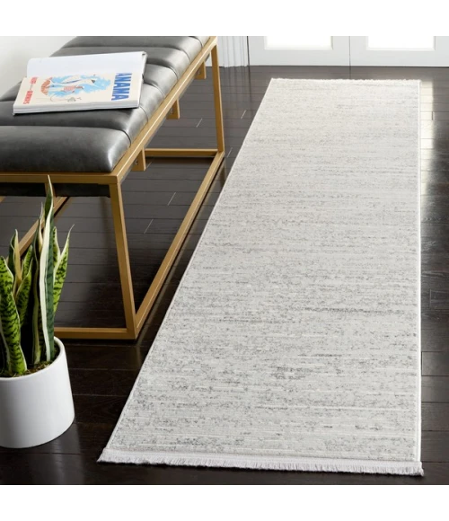 Safavieh Whisper Grey / Dark Grey WHS556 2 ft. 2 in. X 8 ft. Runner Rug