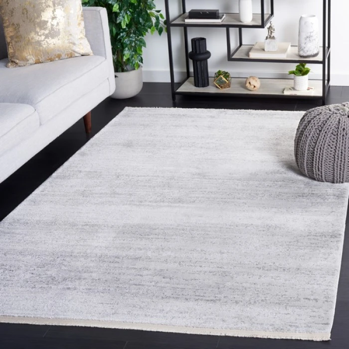 Safavieh Whisper Grey / Dark Grey WHS556 5 ft. 3 in. X 7 ft. 6 in. Rectangle Rug