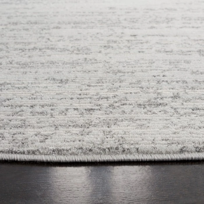 Safavieh Whisper Grey / Dark Grey WHS556 6 ft. 7 in. X 6 ft. 7 in. Round Rug