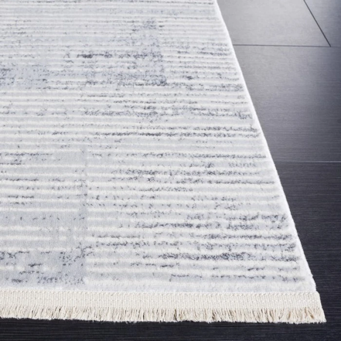 Safavieh Whisper Grey / Ivory WHS558 6 ft. 7 in. X 6 ft. 7 in. Square Rug