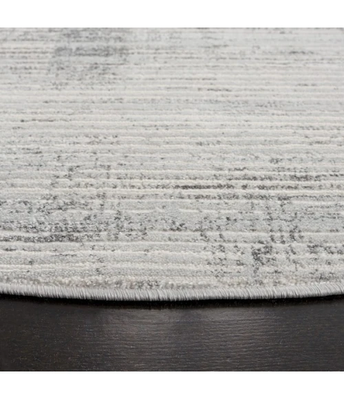 Safavieh Whisper Grey / Ivory WHS558 6 ft. 7 in. X 6 ft. 7 in. Round Rug