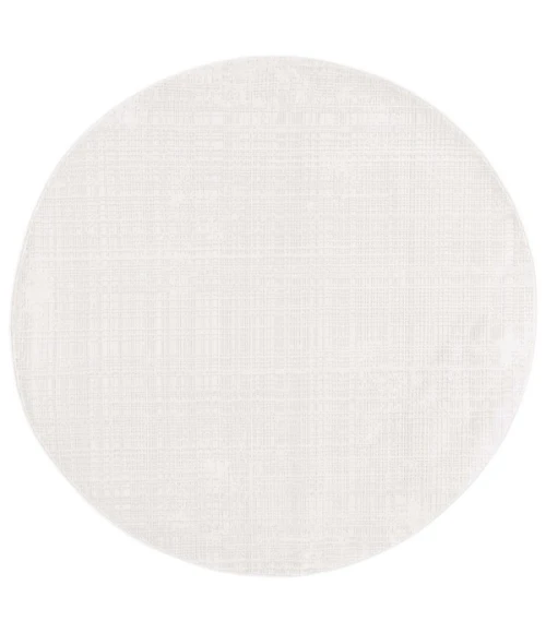 Safavieh Whisper Ivory / Ivory WHS560 6 ft. 7 in. X 6 ft. 7 in. Round Rug