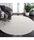 Safavieh Whisper Ivory / Ivory WHS560 6 ft. 7 in. X 6 ft. 7 in. Round Rug