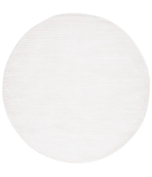 Safavieh Whisper Ivory / Ivory WHS565 6 ft. 7 in. X 6 ft. 7 in. Round Rug