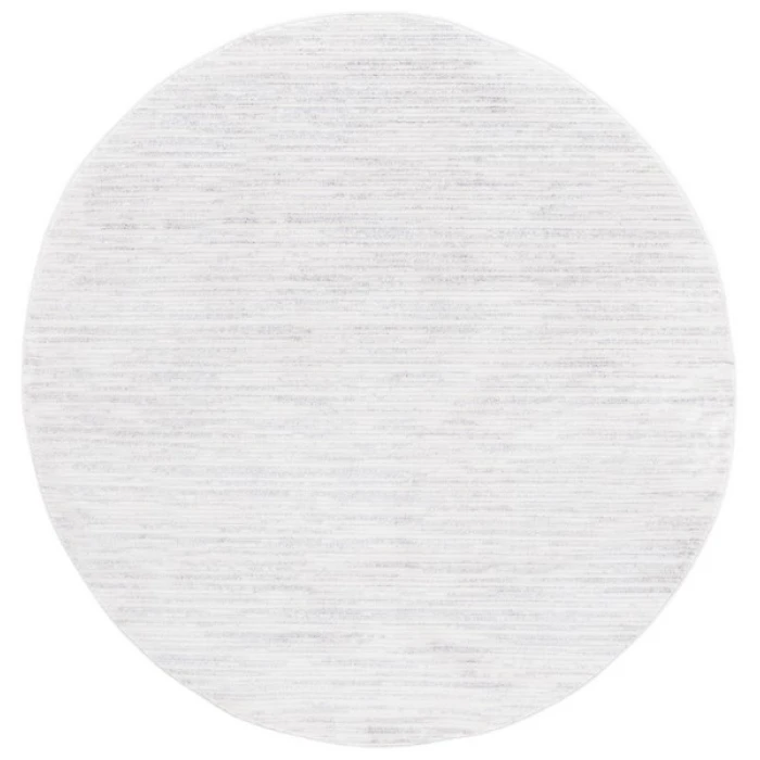 Safavieh Whisper Light Grey / Ivory WHS565 6 ft. 7 in. X 6 ft. 7 in. Round Rug
