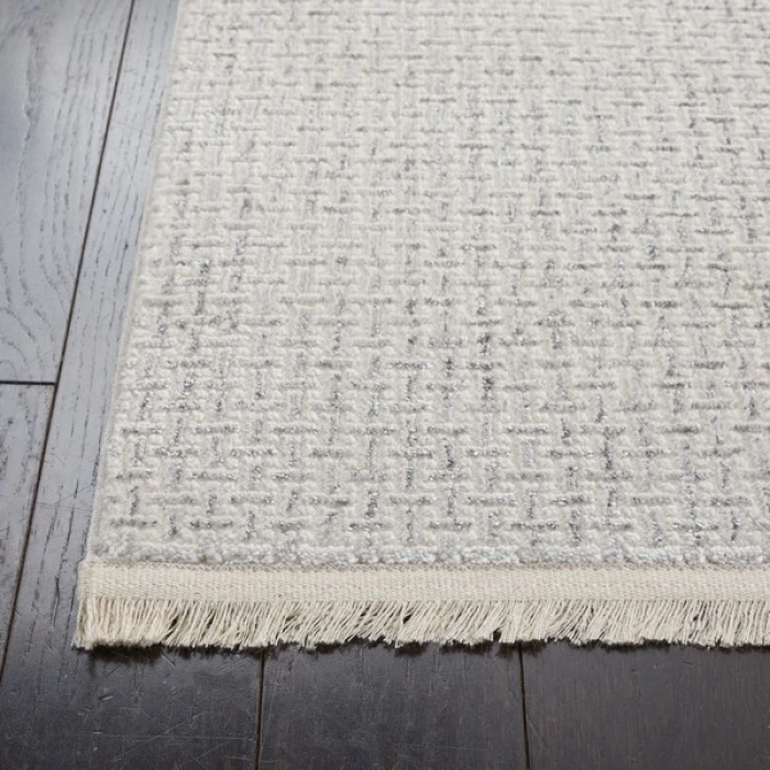 Safavieh Whisper Light Grey / Ivory WHS568 6 ft. 7 in. X 6 ft. 7 in. Square Rug