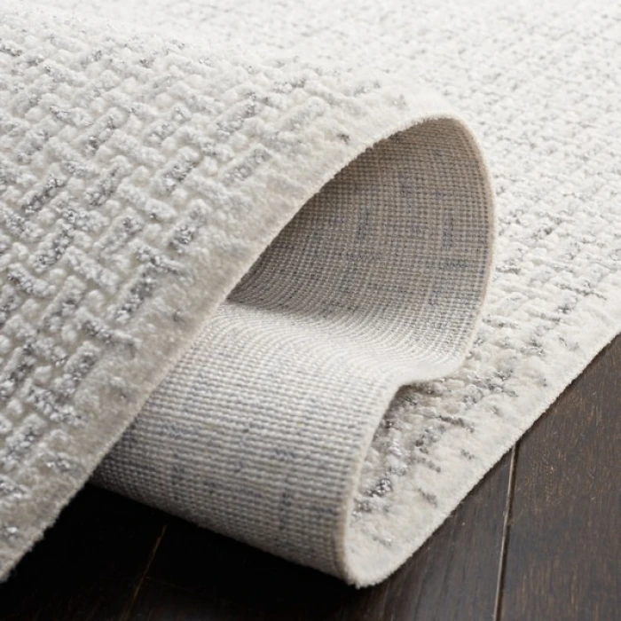 Safavieh Whisper Light Grey / Ivory WHS568 6 ft. 7 in. X 6 ft. 7 in. Square Rug