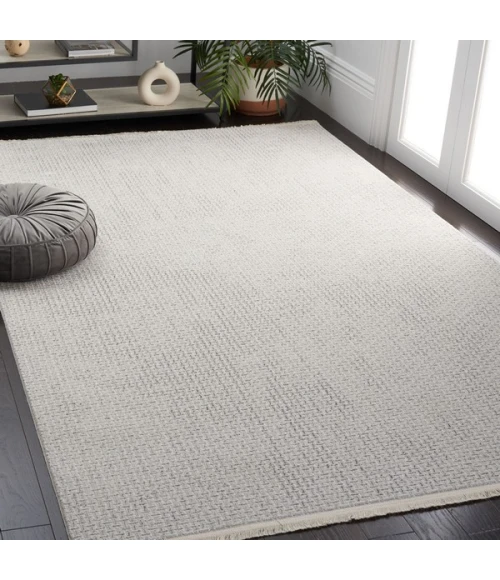 Safavieh Whisper Light Grey / Ivory WHS568 5 ft. 3 in. X 7 ft. 6 in. Rectangle Rug