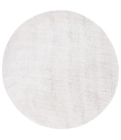Safavieh Whisper Light Grey / Ivory WHS568 6 ft. 7 in. X 6 ft. 7 in. Round Rug