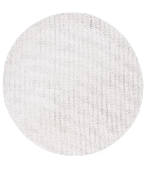 Safavieh Whisper Light Grey / Ivory WHS568 6 ft. 7 in. X 6 ft. 7 in. Round Rug