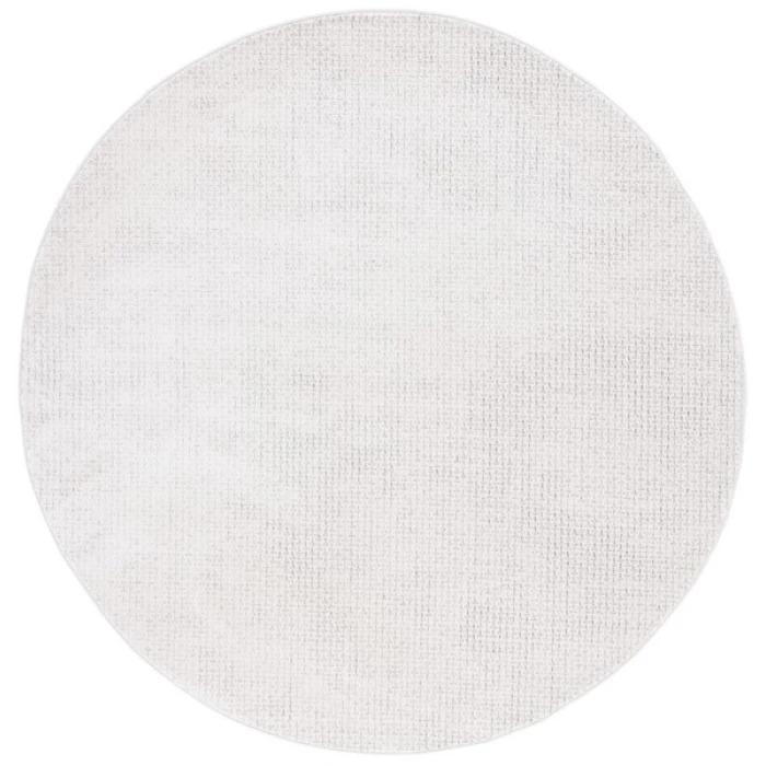 Safavieh Whisper Light Grey / Ivory WHS568 6 ft. 7 in. X 6 ft. 7 in. Round Rug